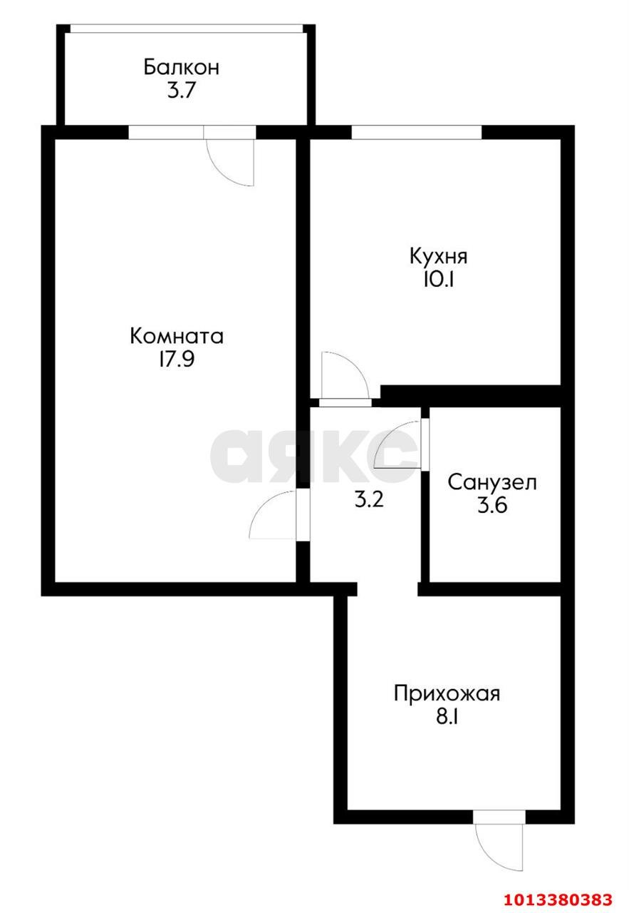 Фото №8: 1-комнатная квартира 46 м² - Краснодар, Восточно-Кругликовский, ул. Героя А.А. Аверкиева, 4