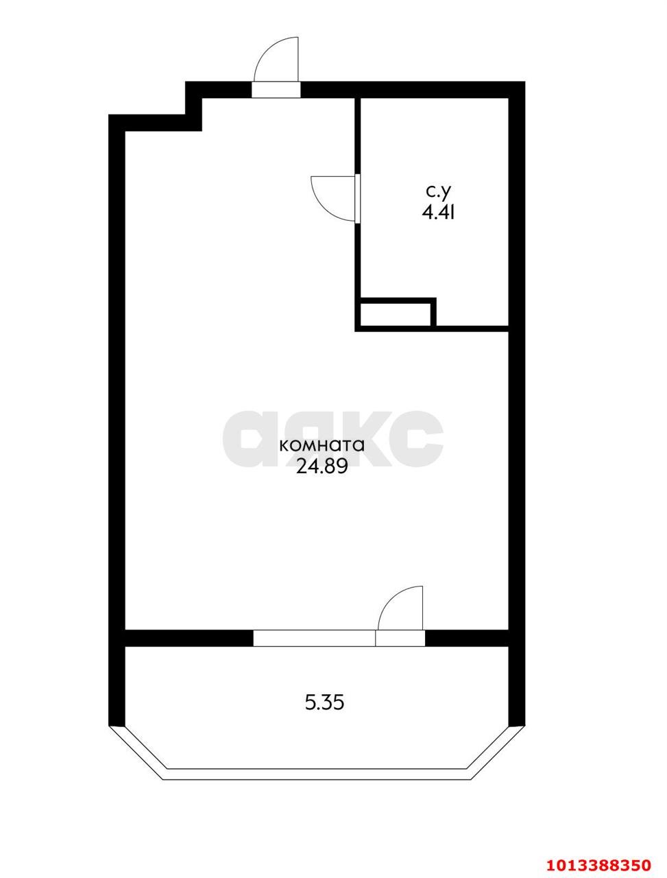 Фото №15: Студия 34 м² - Краснодар, Светлоград, ул. Красных Партизан, 1/4к8