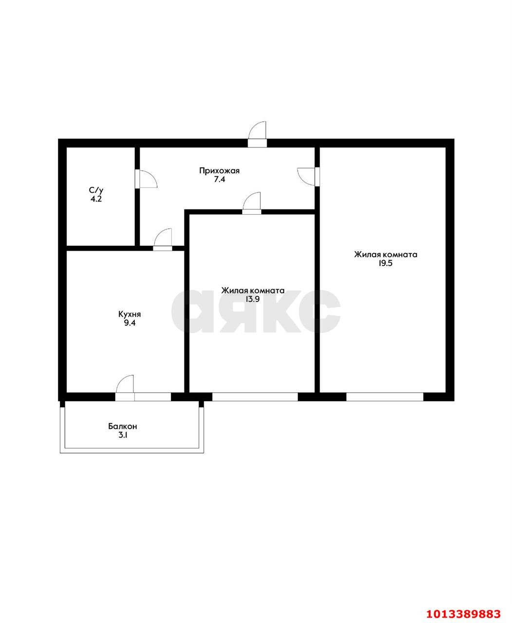 Фото №17: 2-комнатная квартира 57 м² - Краснодар, жилой комплекс Оазис, ул. Измаильская, 76к7