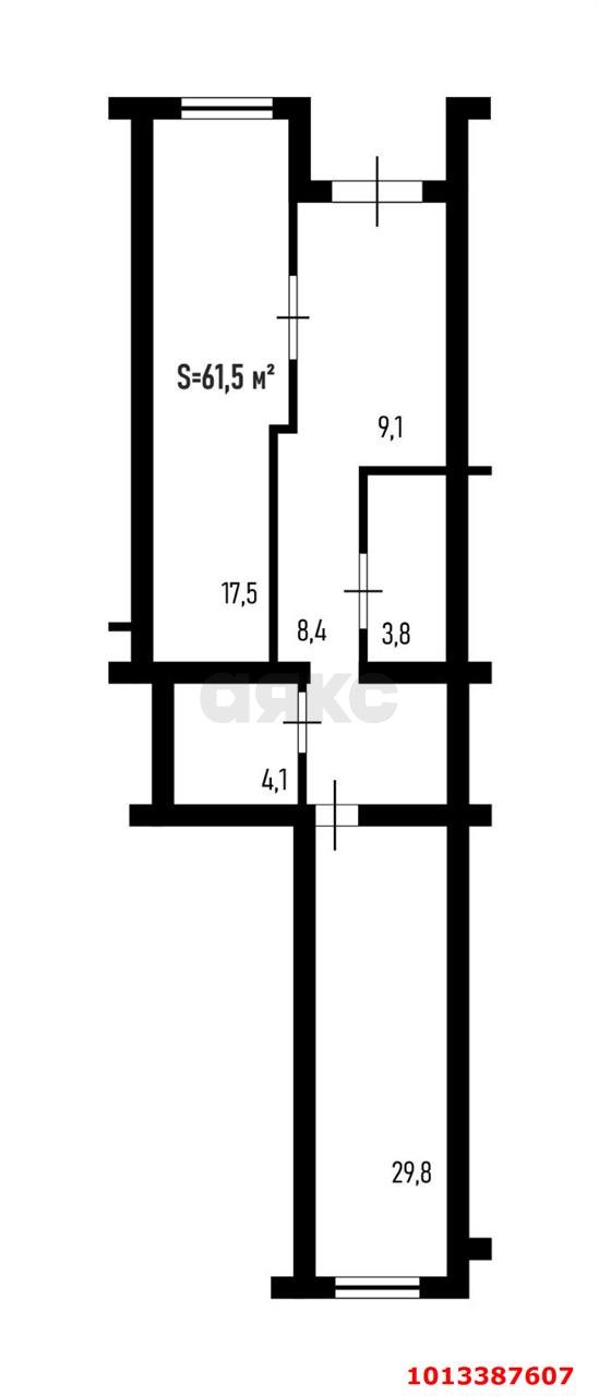 Фото №3: Торговое помещение 62 м² - Краснодар, жилой комплекс Акварели-2, ул. Тепличная, 62/1к4