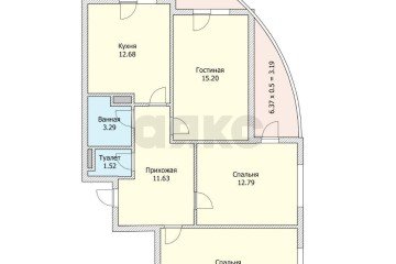 Фото №3: 3-комнатная квартира 85 м² - Краснодар, мкр. Достояние, ул. Конгрессная, 27