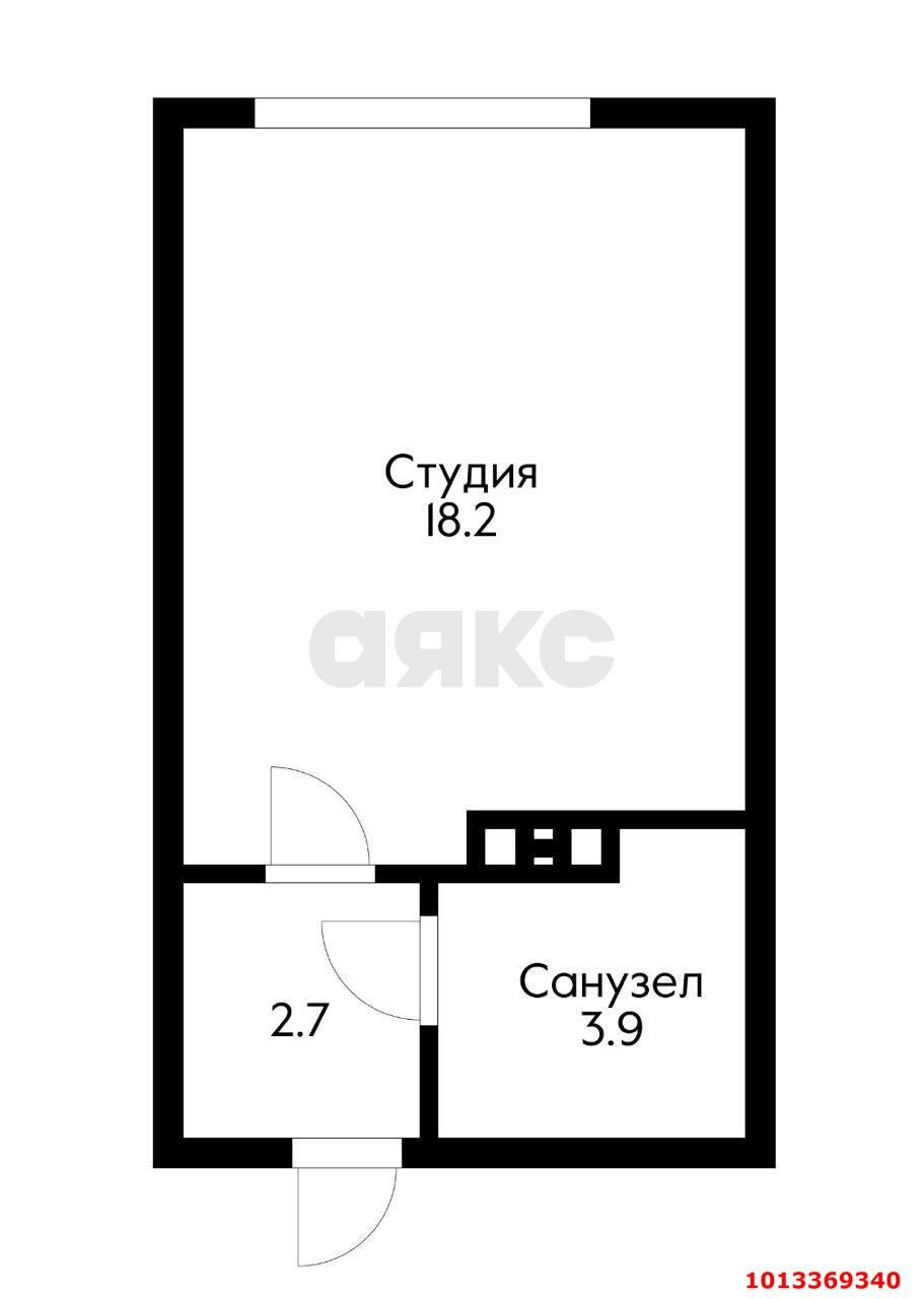 Фото №6: Студия 24 м² - Краснодар, жилой комплекс Самолёт-4, ул. Ивана Беличенко, 95к1