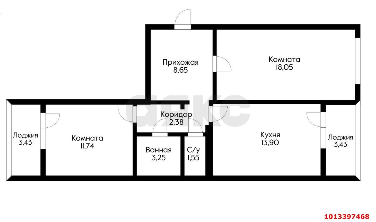 Фото №16: 2-комнатная квартира 65 м² - Краснодар, Восточно-Кругликовский, ул. Героев-Разведчиков, 26/1