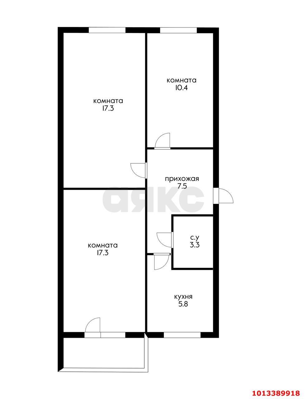 Фото №10: 3-комнатная квартира 65 м² - Краснодар, Комсомольский, ул. Симферопольская, 34