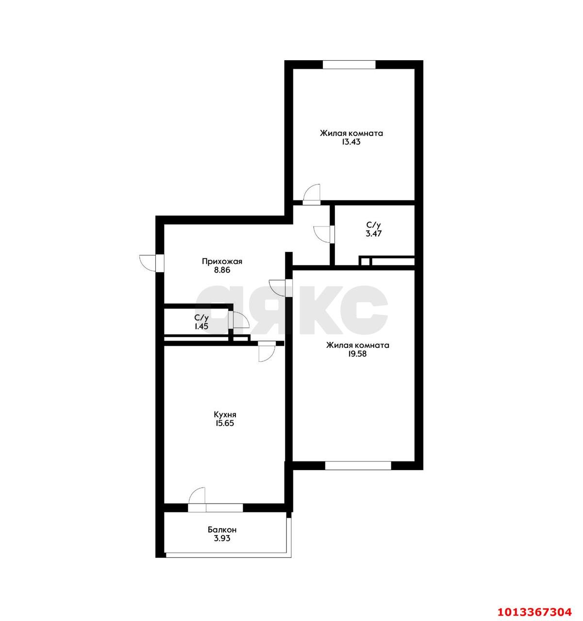 Фото №17: 2-комнатная квартира 70 м² - Краснодар, Фестивальный, ул. Монтажников, 5