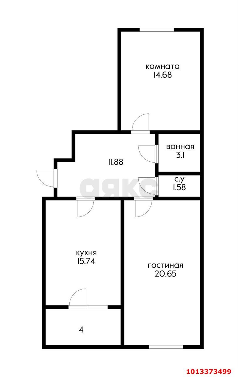 Фото №12: 2-комнатная квартира 71 м² - Краснодар, 1-й квартал, ул. Боспорская, 2