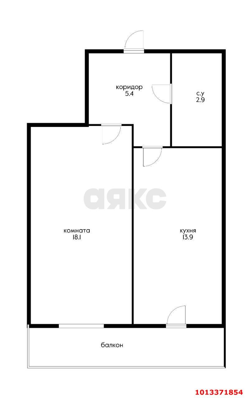 Фото №2: 1-комнатная квартира 43 м² - Краснодар, жилой комплекс Жемчужина, ул. имени Ф.И. Шаляпина, 30/1