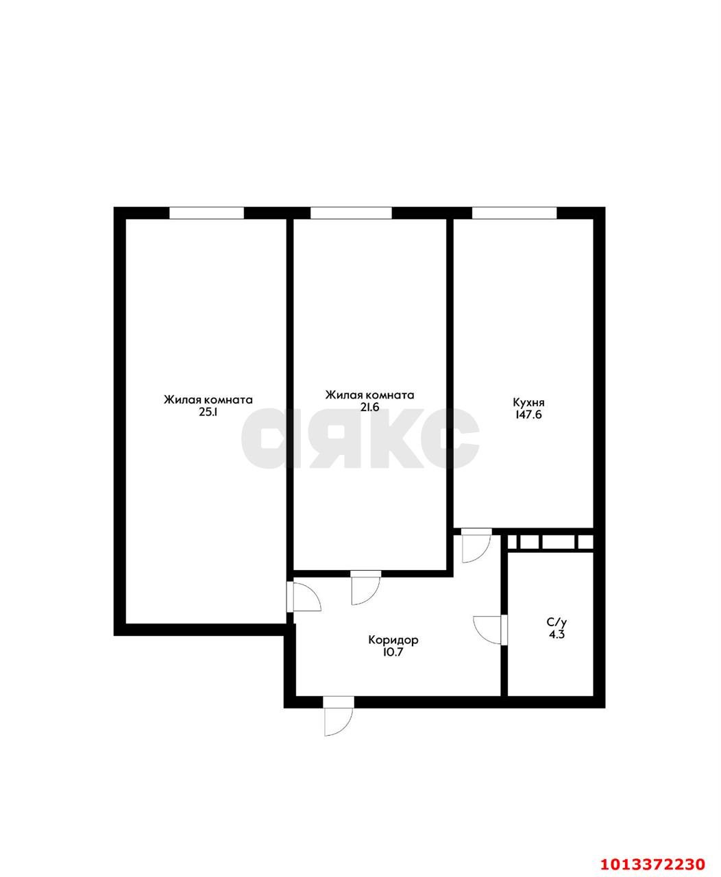 Фото №2: 2-комнатная квартира 76 м² - Краснодар, 9-й километр, ул. Ярославская, 113