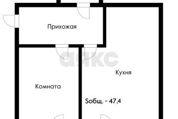 Фото №1: 1-комнатная квартира 49 м² - Новая Адыгея, мкр. жилой комплекс Виноград 2, ул. Бжегокайская, 25/1к12