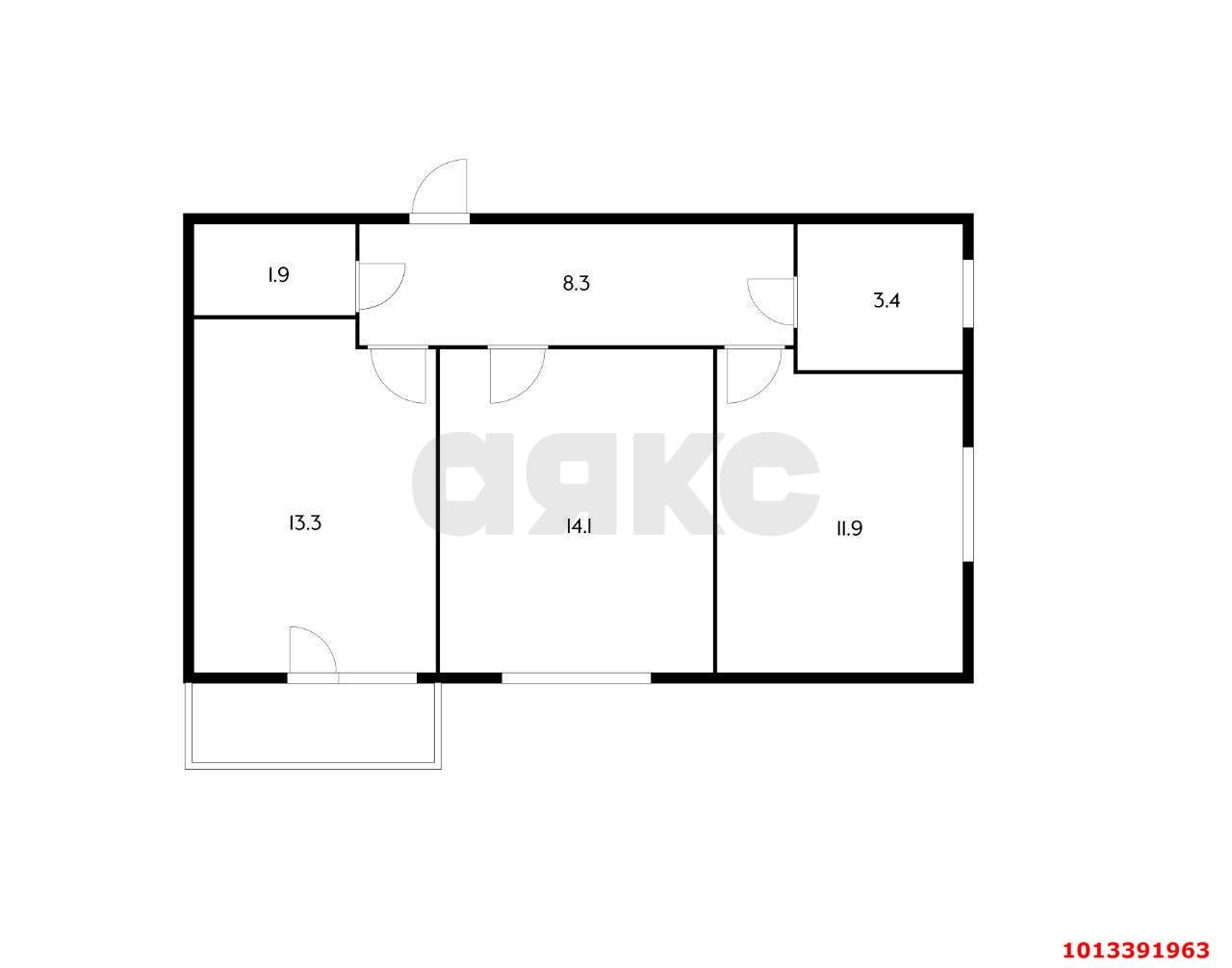 Фото №10: 2-комнатная квартира 60 м² - Краснодар, жилой комплекс Спортивная Деревня, ул. Западный Обход, 42/3к3