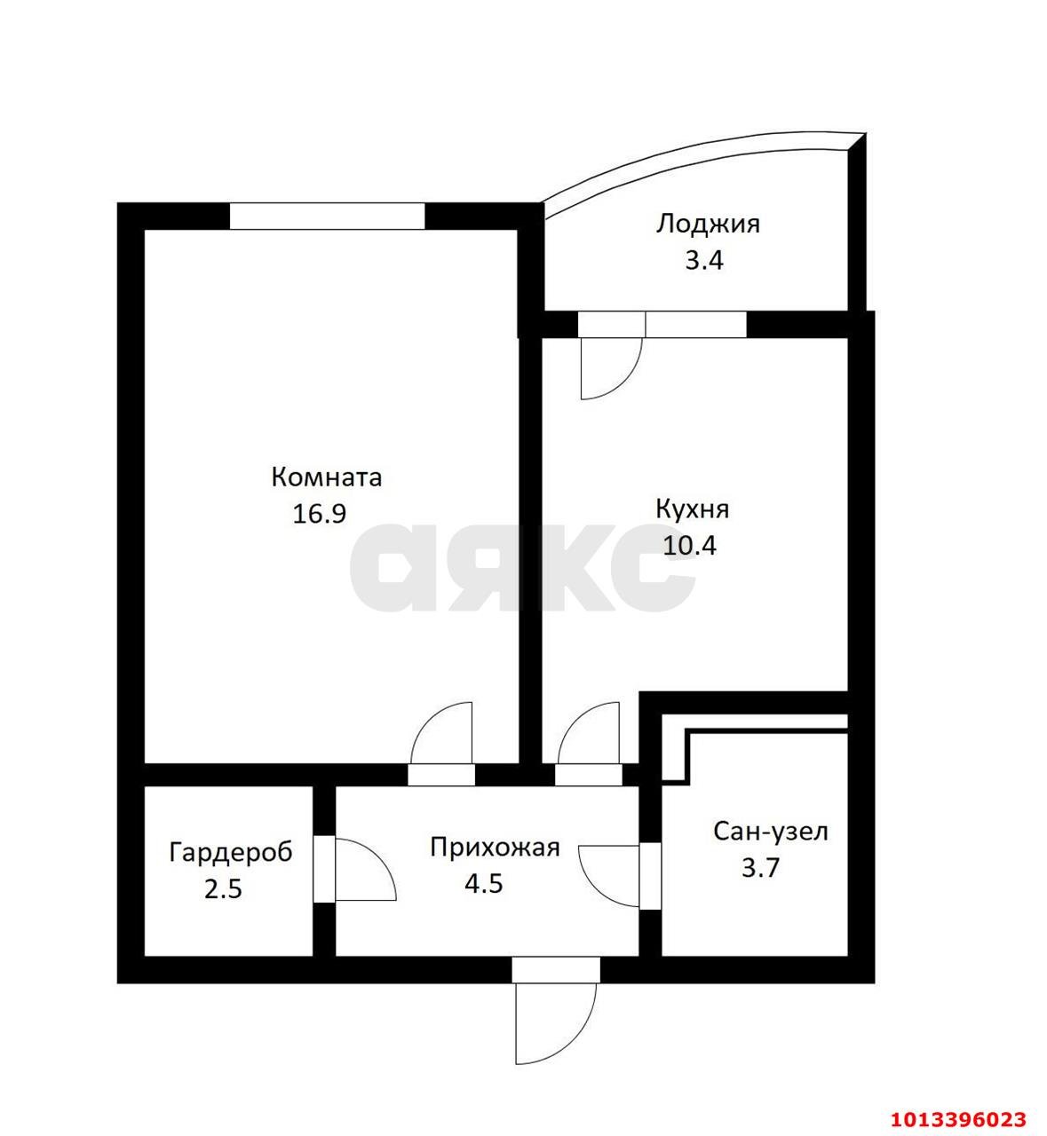 Фото №19: 1-комнатная квартира 41 м² - Краснодар, жилой комплекс Москва, ул. Российская, 79/3к2