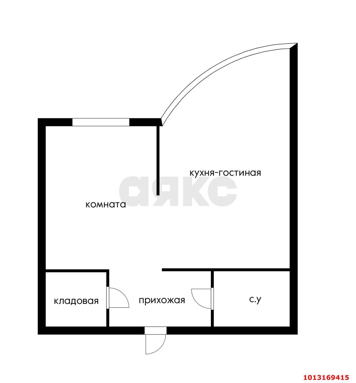 Фото №17: 1-комнатная квартира 38 м² - Краснодар, жилой комплекс Атлант, ул. Адмирала Крузенштерна, 6