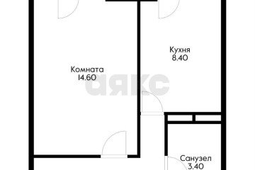 Фото №4: 1-комнатная квартира 33 м² - Южный, ул. Войсковая, 8/1