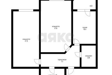 Фото №1: 2-комнатная квартира 59 м² - Знаменский, мкр. жилой комплекс Первомайский, ул. Заповедная, 40