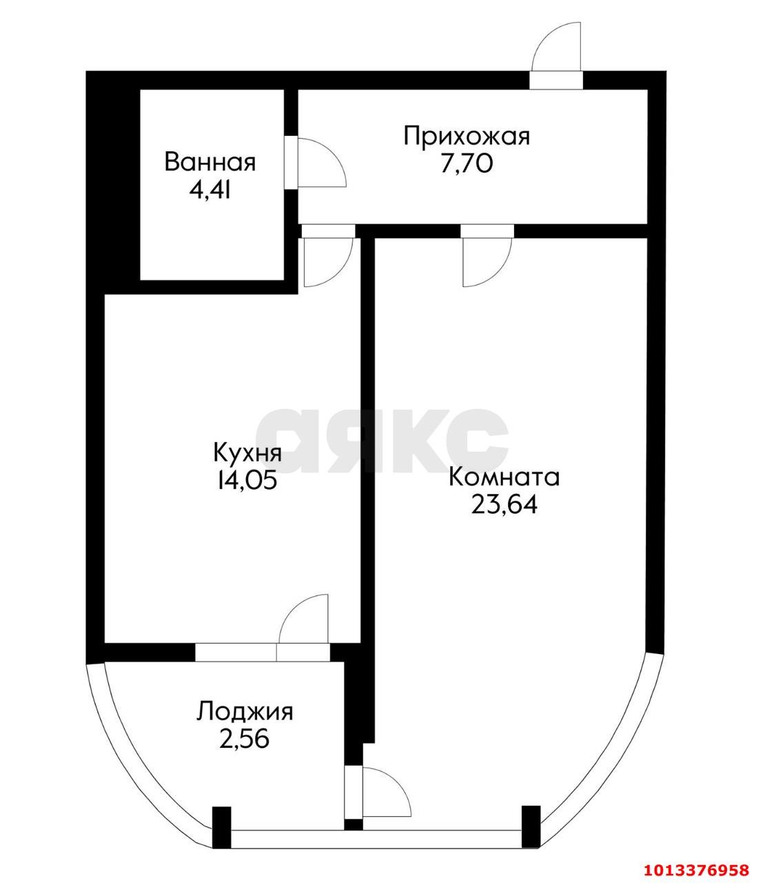 Фото №2: 1-комнатная квартира 52 м² - Краснодар, Западный внутригородской округ, ул. Шоссе Нефтяников, 18