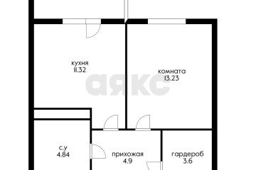 Фото №2: 1-комнатная квартира 38 м² - Краснодар, мкр. Камвольно-суконный Комбинат, ул. Магистральная, 11