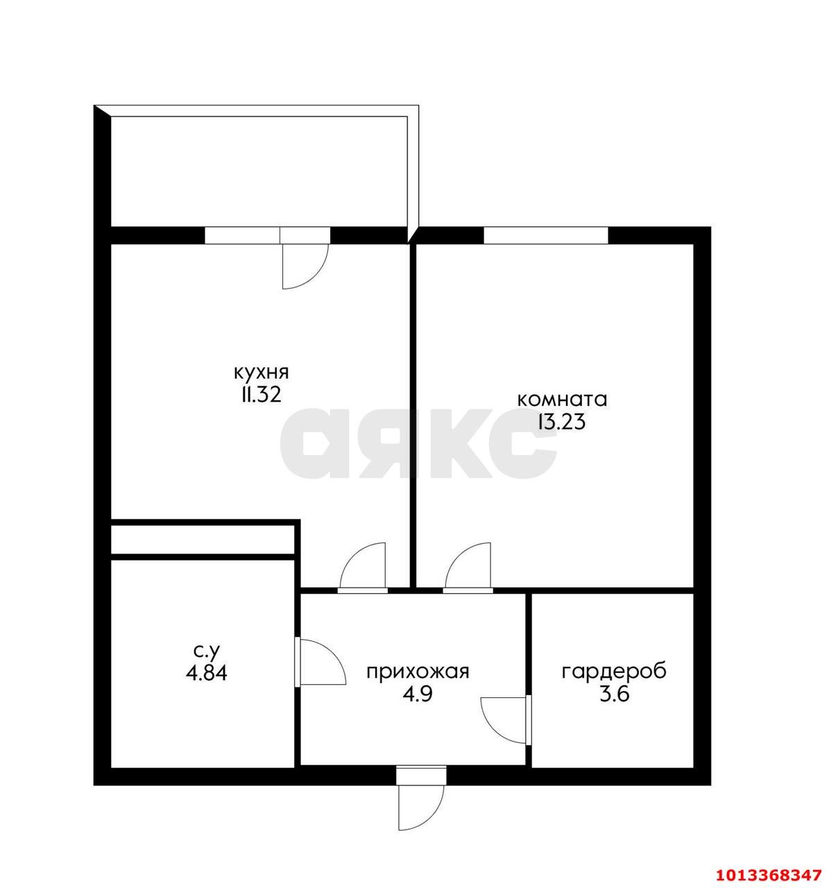 Фото №2: 1-комнатная квартира 38 м² - Краснодар, Камвольно-суконный Комбинат, ул. Магистральная, 11