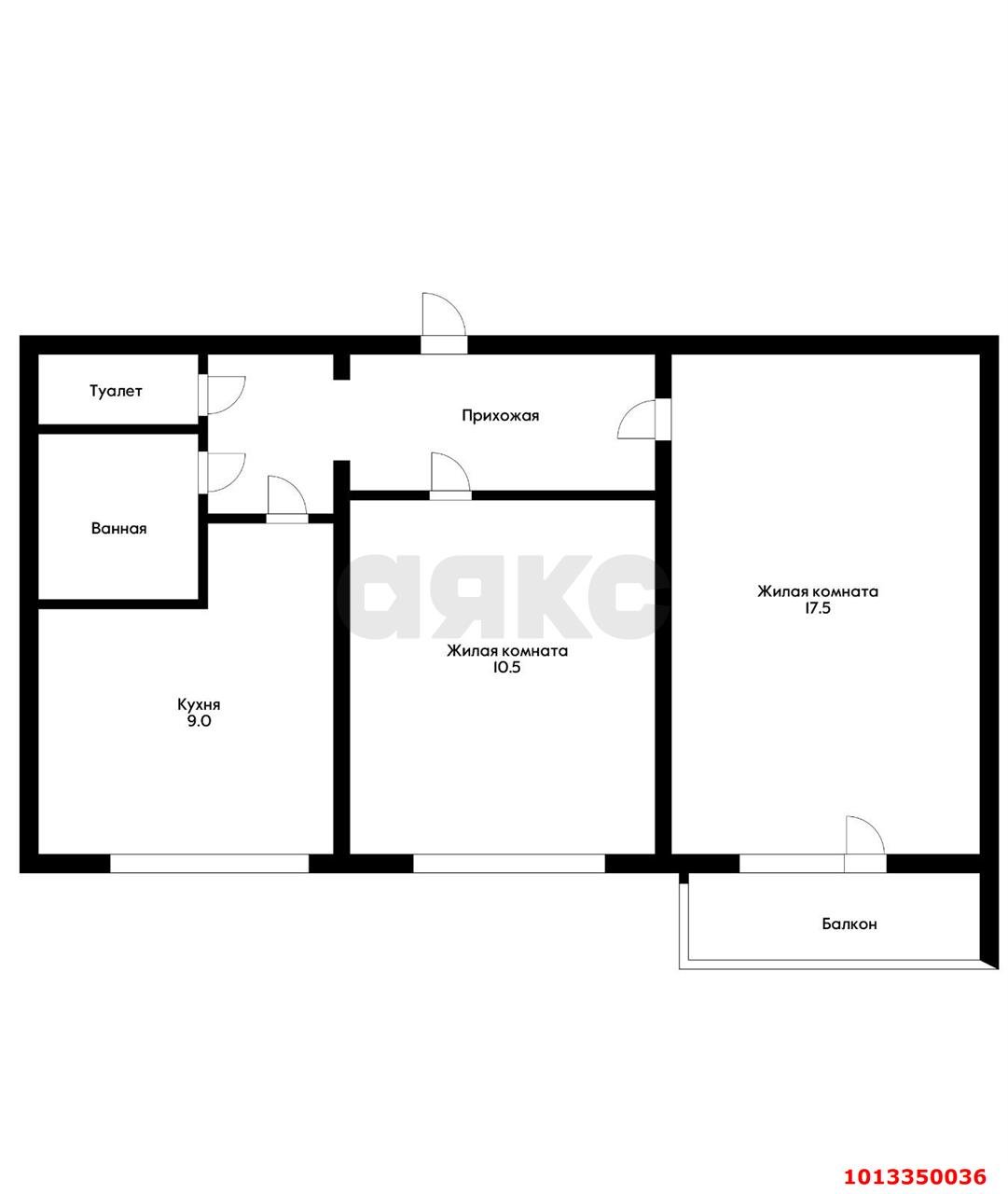 Фото №19: 2-комнатная квартира 46 м² - Краснодар, Юбилейный, пр-кт Чекистов, 29