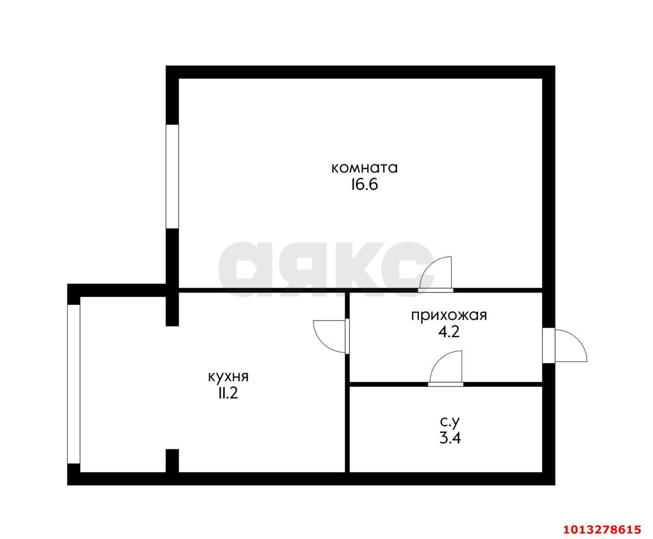 Фото №8: 1-комнатная квартира 38 м² - Краснодар, Калинино, ул. Алуштинская, 13