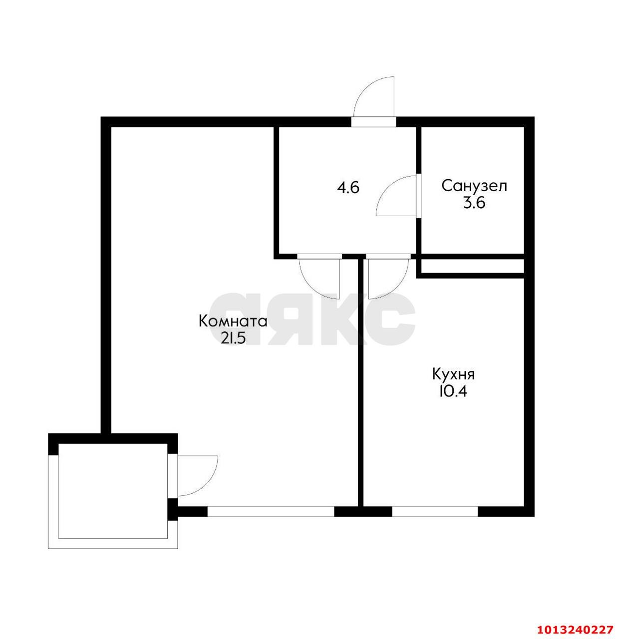 Фото №2: 1-комнатная квартира 43 м² - Краснодар, жилой комплекс Европа-Сити, ул. Византийская, 9