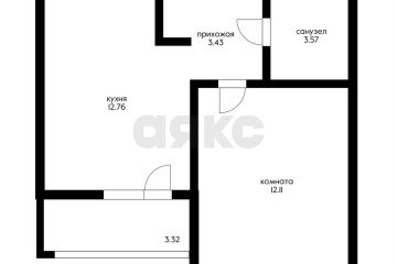 Фото №2: 1-комнатная квартира 36 м² - Краснодар, мкр. жилой комплекс Облака, ул. имени Генерала Корнилова, 10