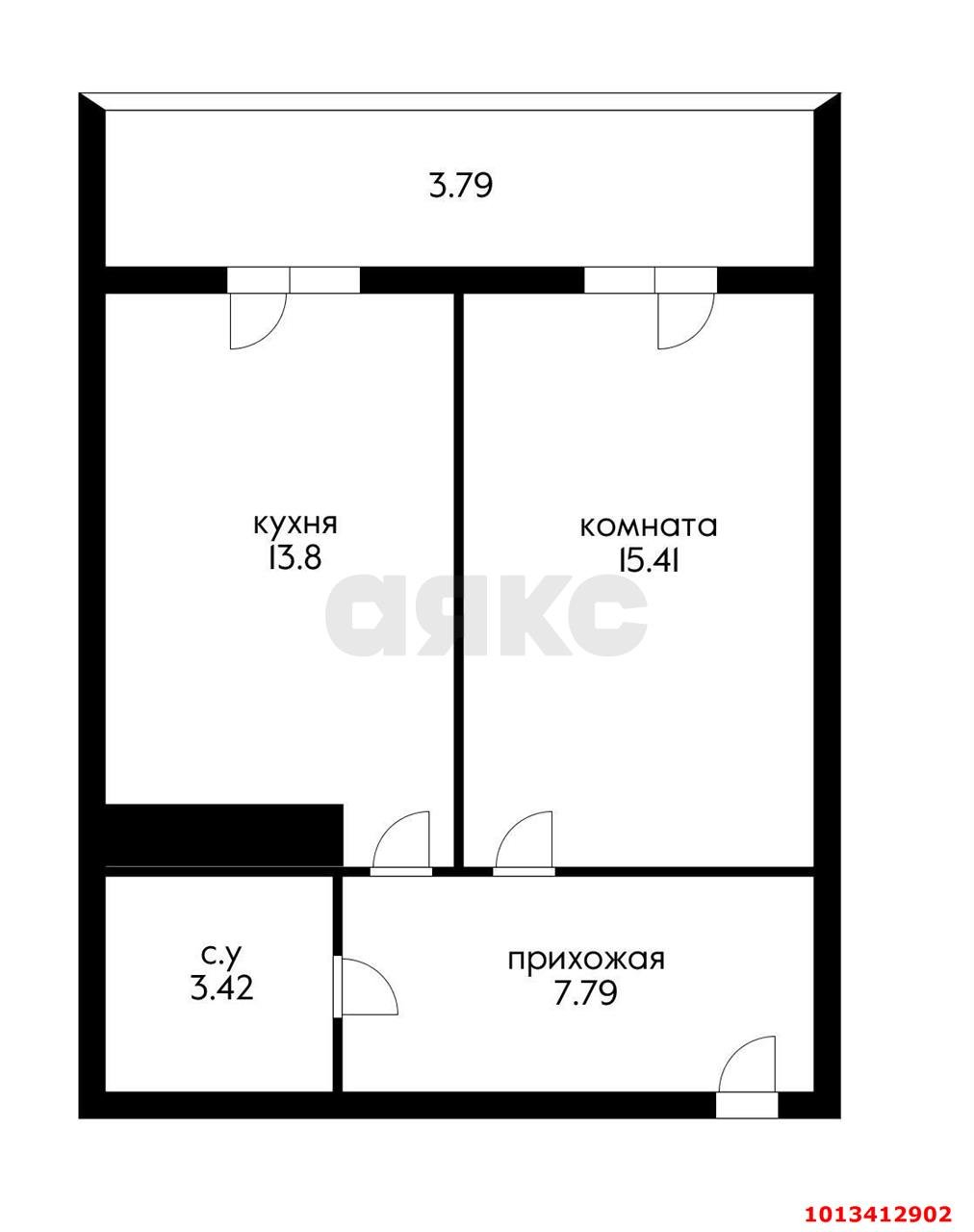 Фото №19: 1-комнатная квартира 45 м² - Краснодар, жилой комплекс Фамилия, ул. Старокубанская, 124