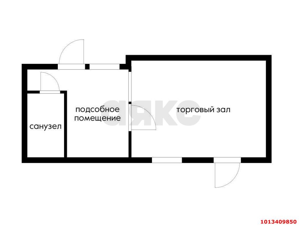 Фото №3: Торговое помещение 56&nbsp;м², 1/1&nbsp;эт. - Краснодар, Западный внутригородской округ, мкр. Центральный, ул. Гоголя, 56