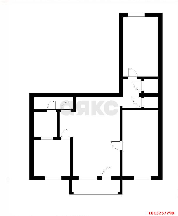 Фото №10: 3-комнатная квартира 55 м² - Краснодар, имени Н.И. Вавилова, ул. имени Калинина, 72