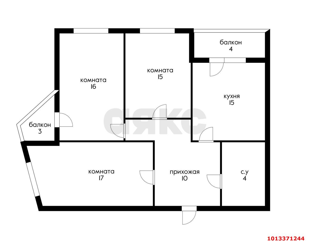 Фото №13: 3-комнатная квартира 92 м² - Краснодар, жилой комплекс Сказка Град, ул. имени В.Н. Мачуги, 166к1