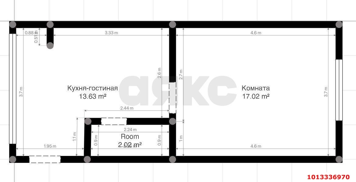 Фото №5: 1-комнатная квартира 33 м² - Краснодар, 40 лет Победы, ул. Выставочная, 3