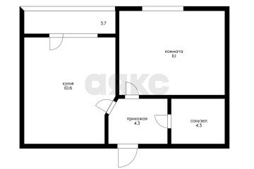 Фото №1: 1-комнатная квартира 32 м² - Краснодар, мкр. Светлоград, ул. Красных Партизан, 1/3к4