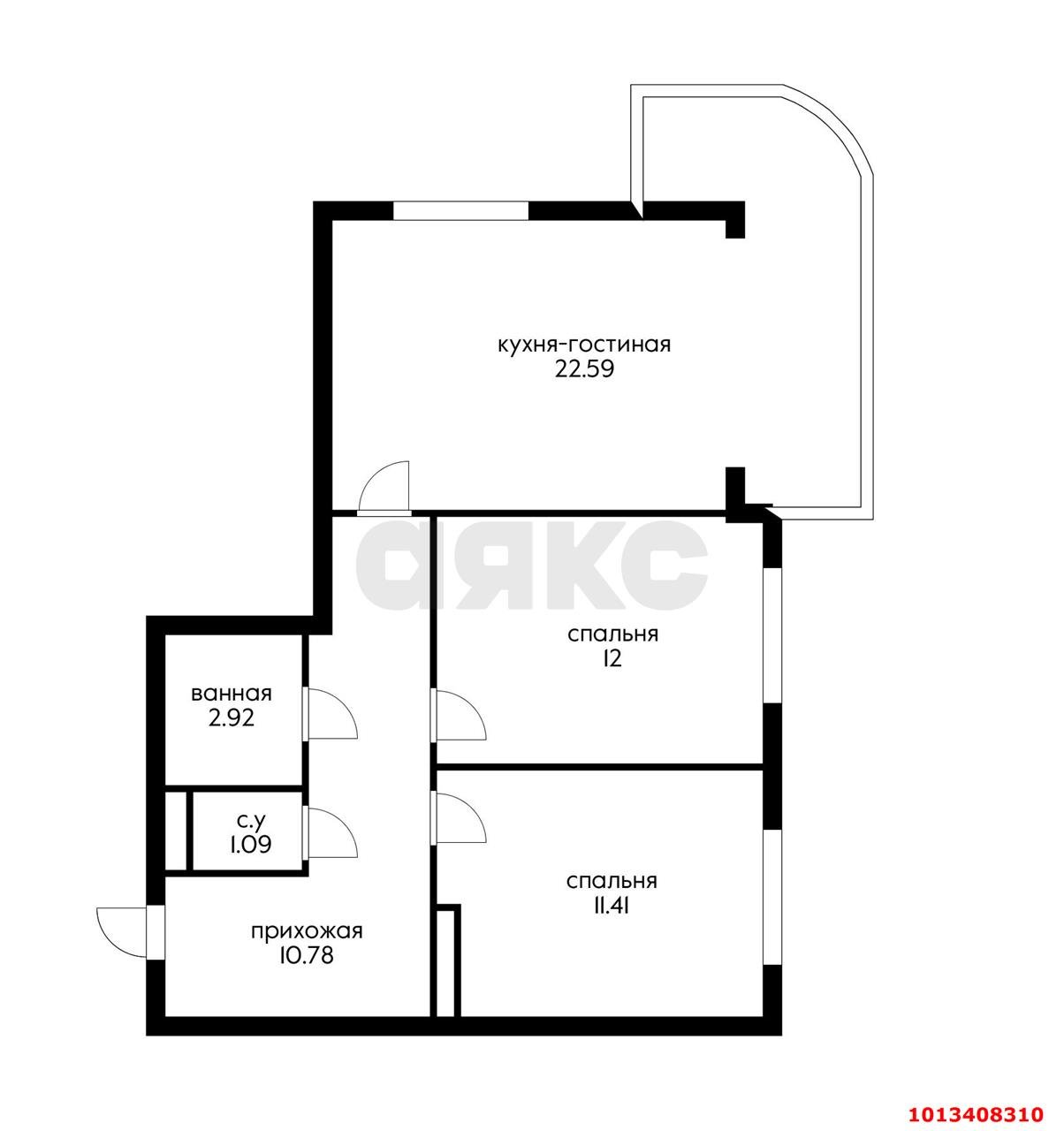 Фото №9: 2-комнатная квартира 60 м² - Краснодар, Губернский, ул. им. Героя Яцкова И.В., 15к1