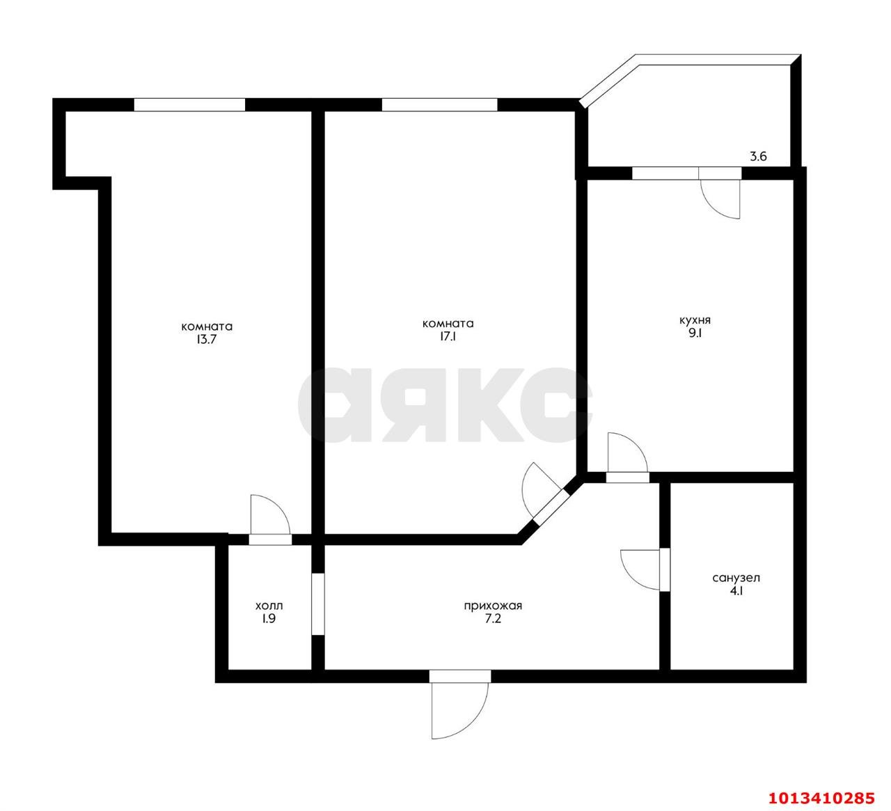 Фото №11: 2-комнатная квартира 56 м² - Краснодар, жилой комплекс Прованс, ул. Генерала Петрова, 35