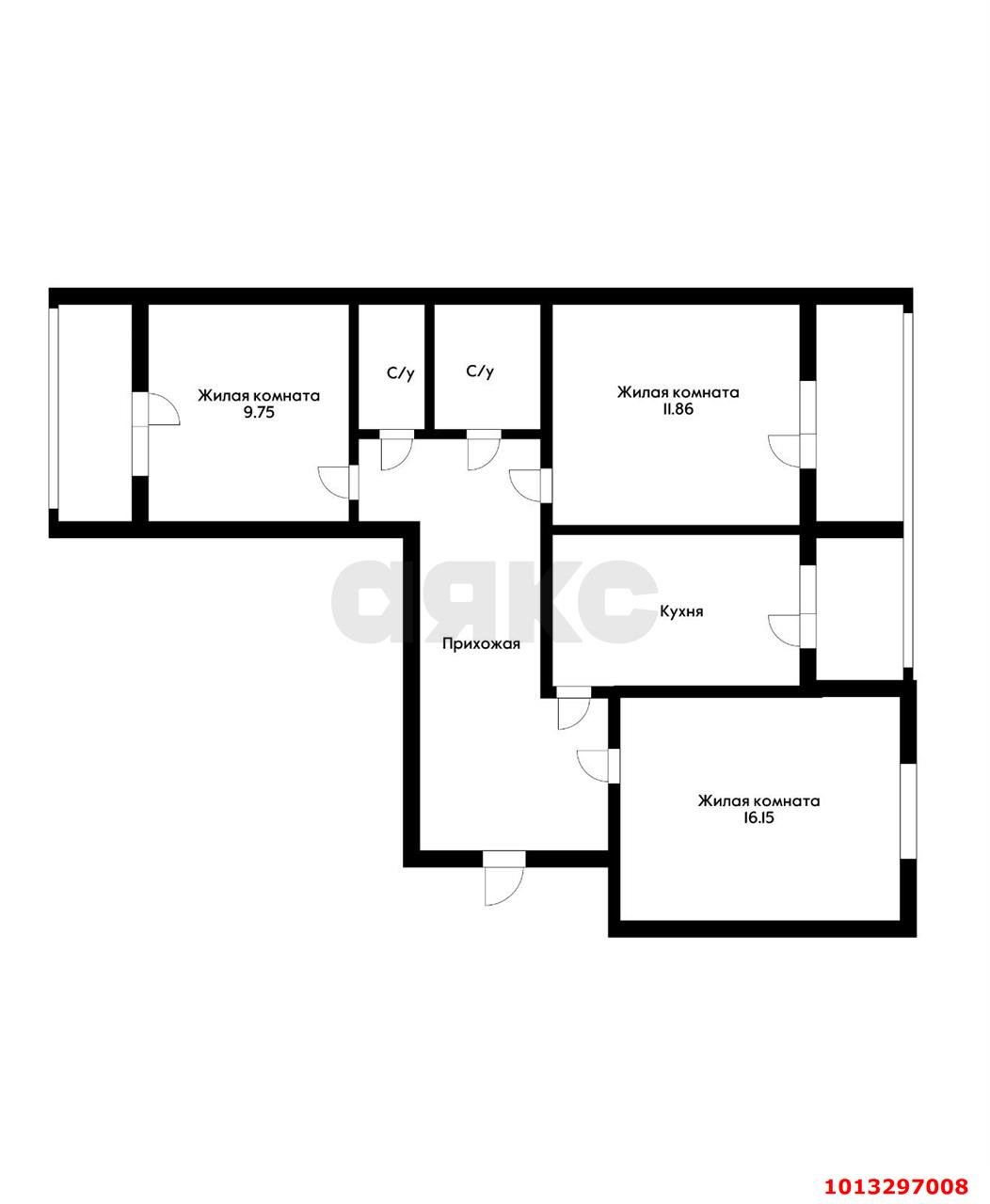 Фото №2: 3-комнатная квартира 81 м² - Краснодар, Завод Измерительных Приборов, ул. Зиповская, 68