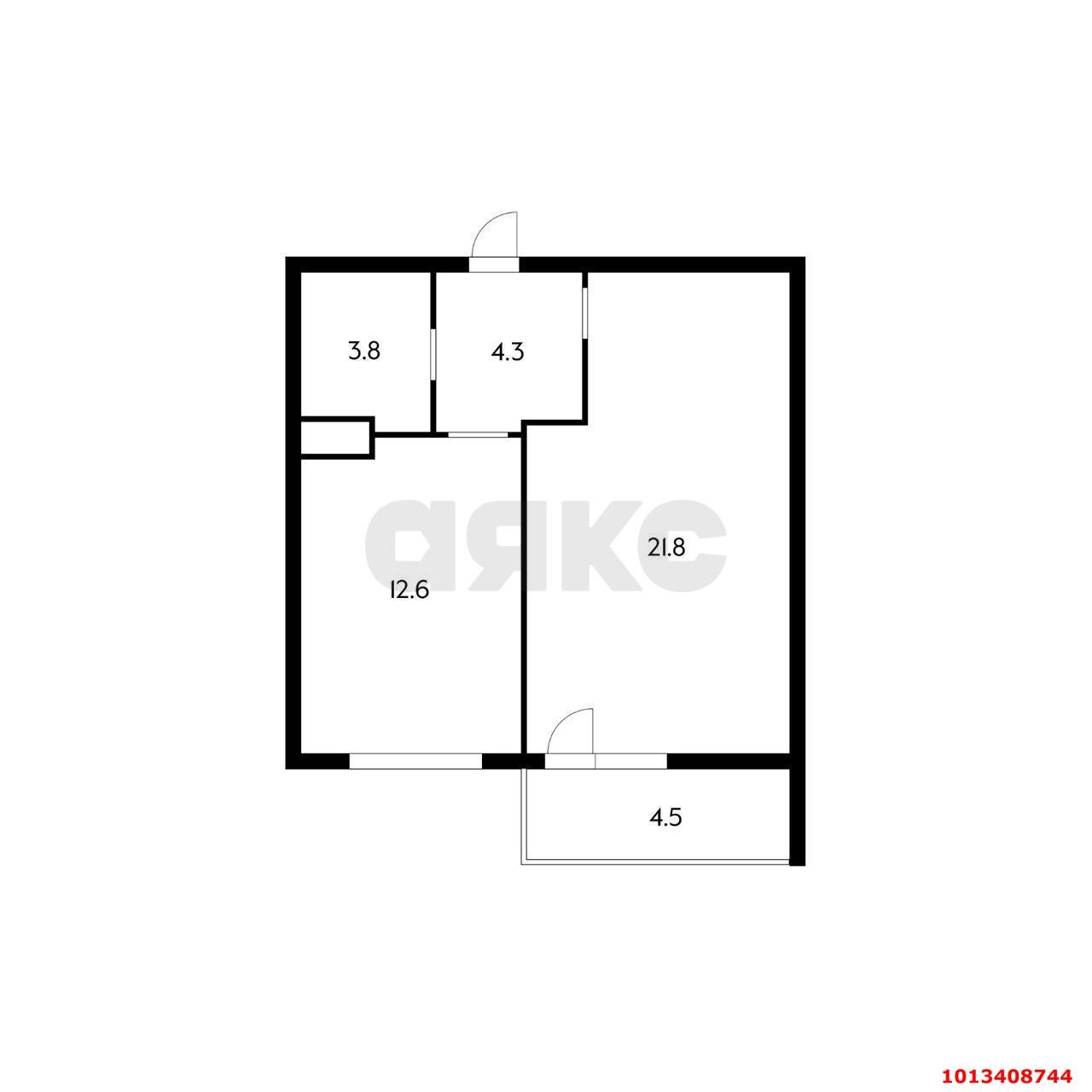 Фото №9: 1-комнатная квартира 47 м² - Краснодар, жилой комплекс Красная площадь, ул. Кореновская, 57к2