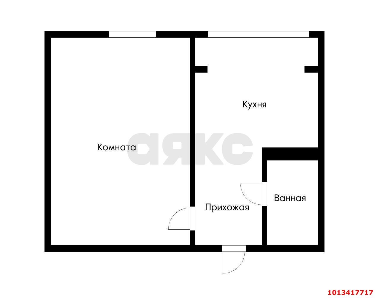 Фото №13: 1-комнатная квартира 32 м² - Российский, Прикубанский внутригородской округ, ул. Куликова Поля, 5