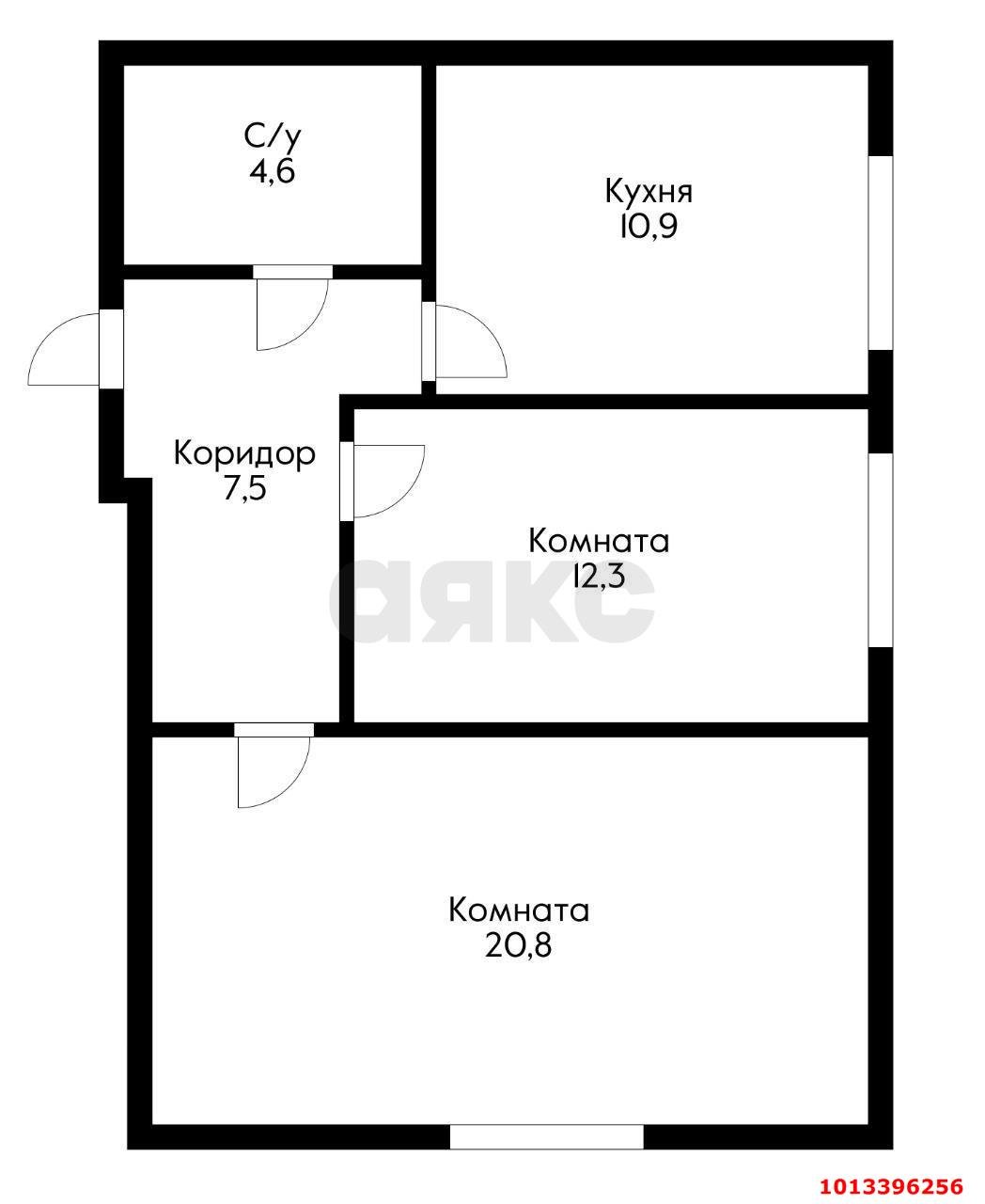 Фото №11: 2-комнатная квартира 56 м² - Краснодар, Музыкальный, ул. Агрохимическая, 130