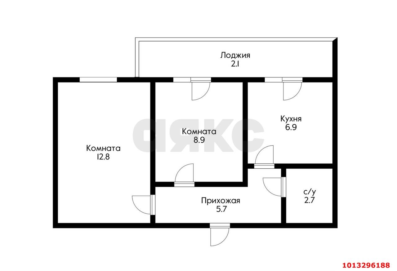 Фото №6: 2-комнатная квартира 44 м² - Новая Адыгея, жилой комплекс Дарград, ул. Тургеневское шоссе, 33/2к32