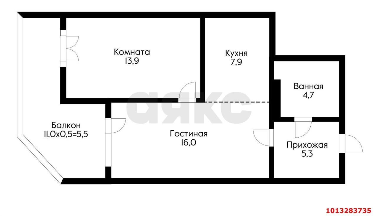 Фото №12: 2-комнатная квартира 53 м² - Краснодар, жилой комплекс Титаны, б-р Адмирала Пустошкина, 11/3