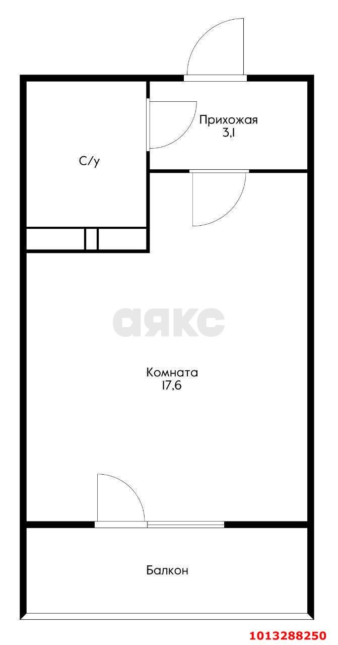 Фото №17: Студия 27 м² - Краснодар, Парк Победы, ул. Героя Пешкова, 14к5