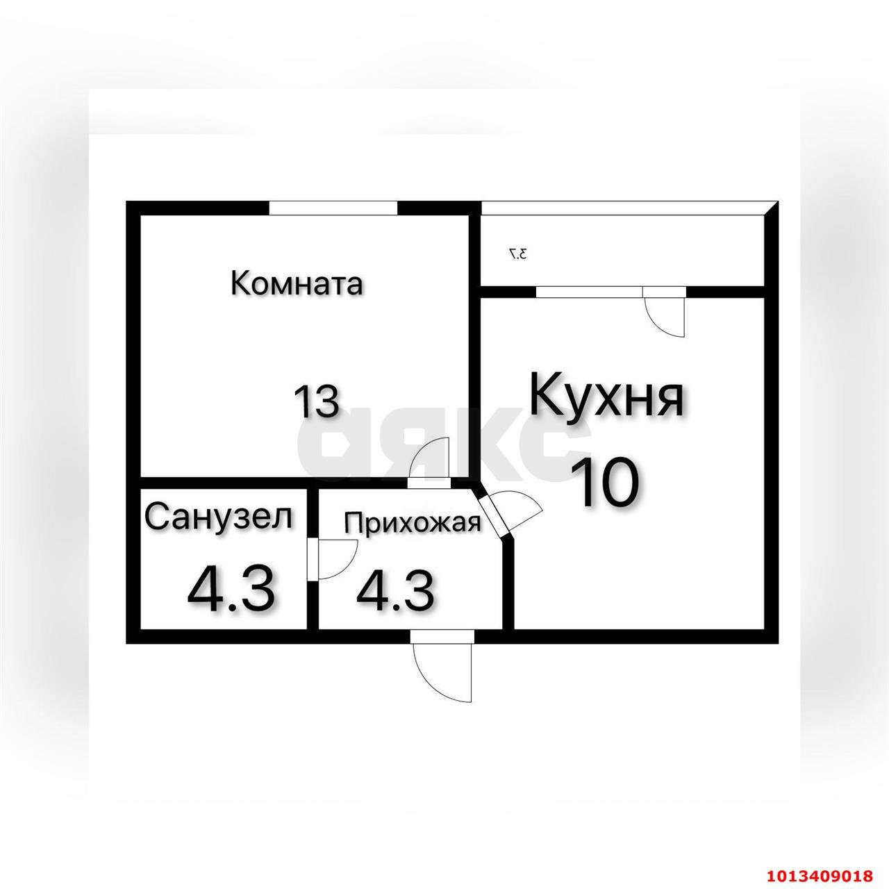 Фото №1: 1-комнатная квартира 26 м² - Краснодар, Светлоград, ул. Красных Партизан, 1/3к4