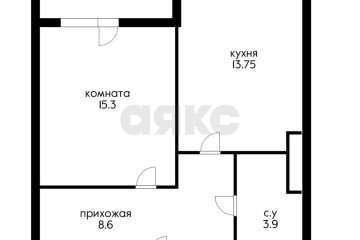 Фото №5: 1-комнатная квартира 44 м² - Яблоновский, мкр. жилой комплекс Компаньон-Сити, ул. Шоссейная, 63к1