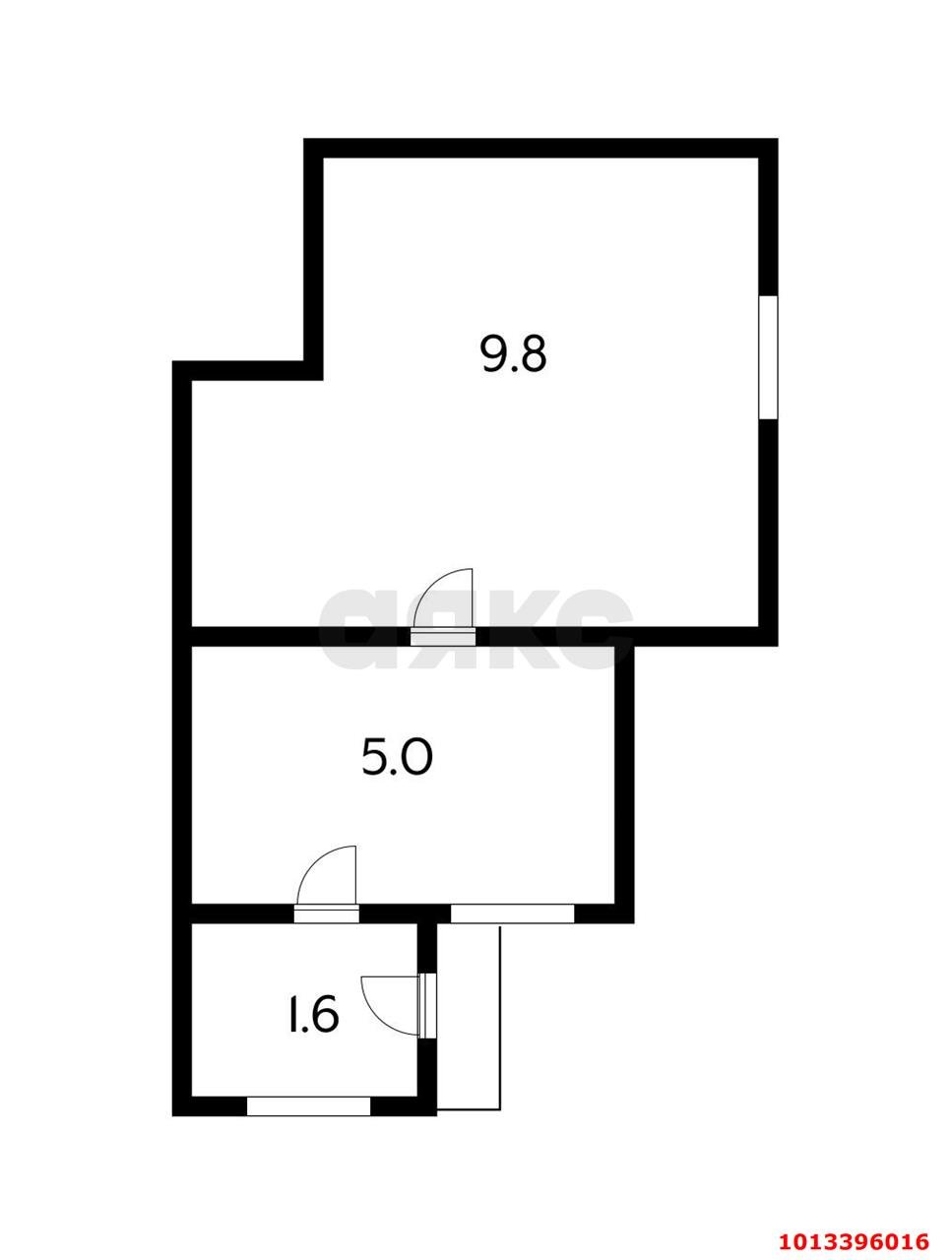 Фото №7: 1-комнатная квартира 14&nbsp;м², 1/1&nbsp;эт. - Краснодар, Прикубанский внутригородской округ, мкр. Славянский, пр-д 3-й  имени Толбухина, 56-58