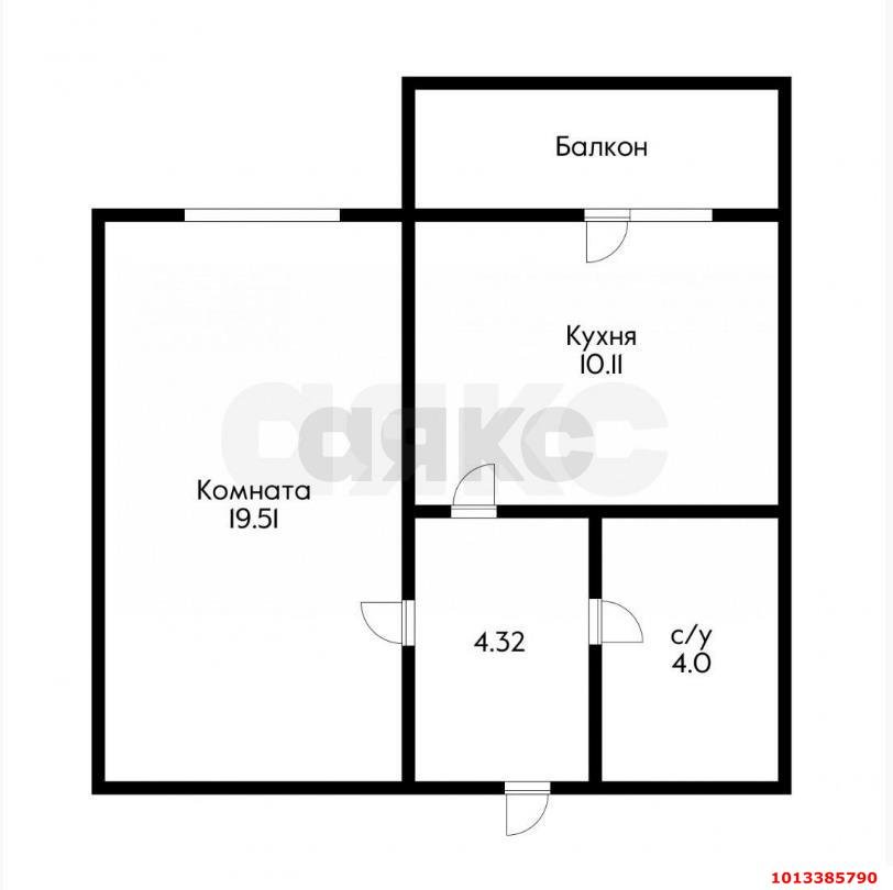 Фото №8: 1-комнатная квартира 41 м² - Краснодар, Микрохирургии глаза, ул. Академика Лукьяненко, 103