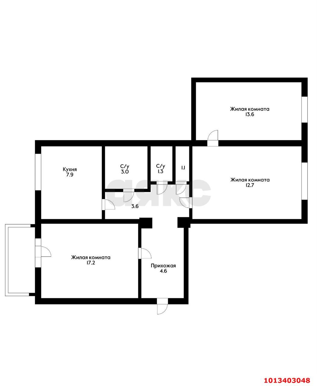 Фото №15: 3-комнатная квартира 68 м² - Краснодар, Центральный внутригородской округ, ул. Красная, 204