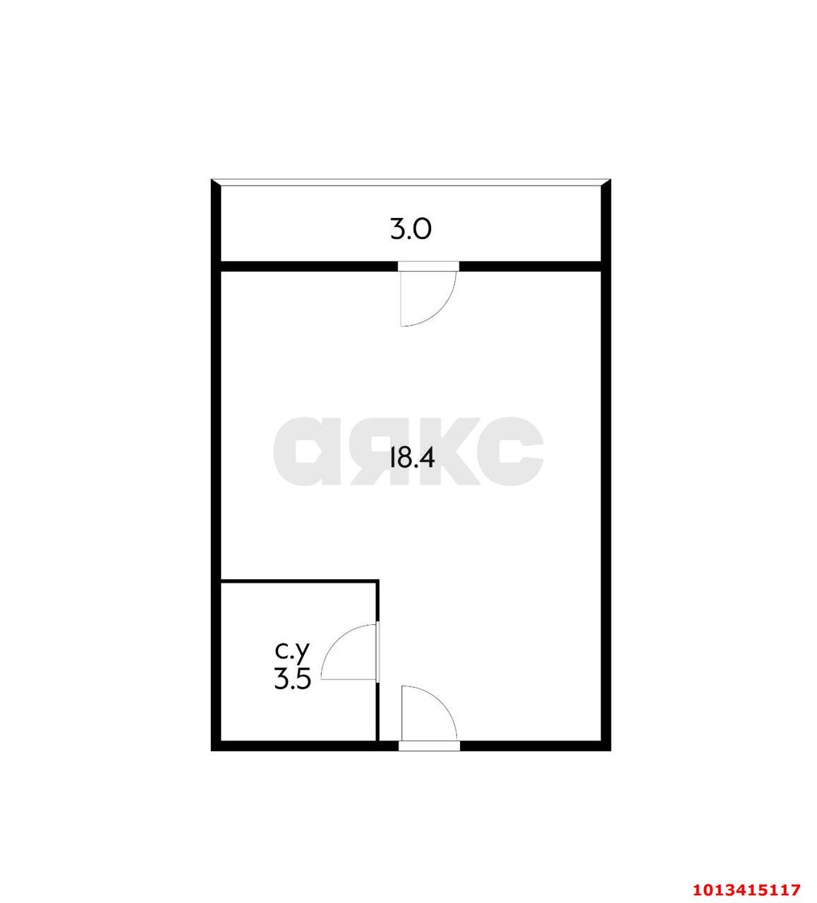 Фото №8: Студия 24 м² - Краснодар, Калинино, ул. Павловская, 1/10/1