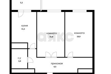 Фото №3: 2-комнатная квартира 62 м² - Краснодар, мкр. жилой комплекс Галактика, ул. Уральская, 71к3