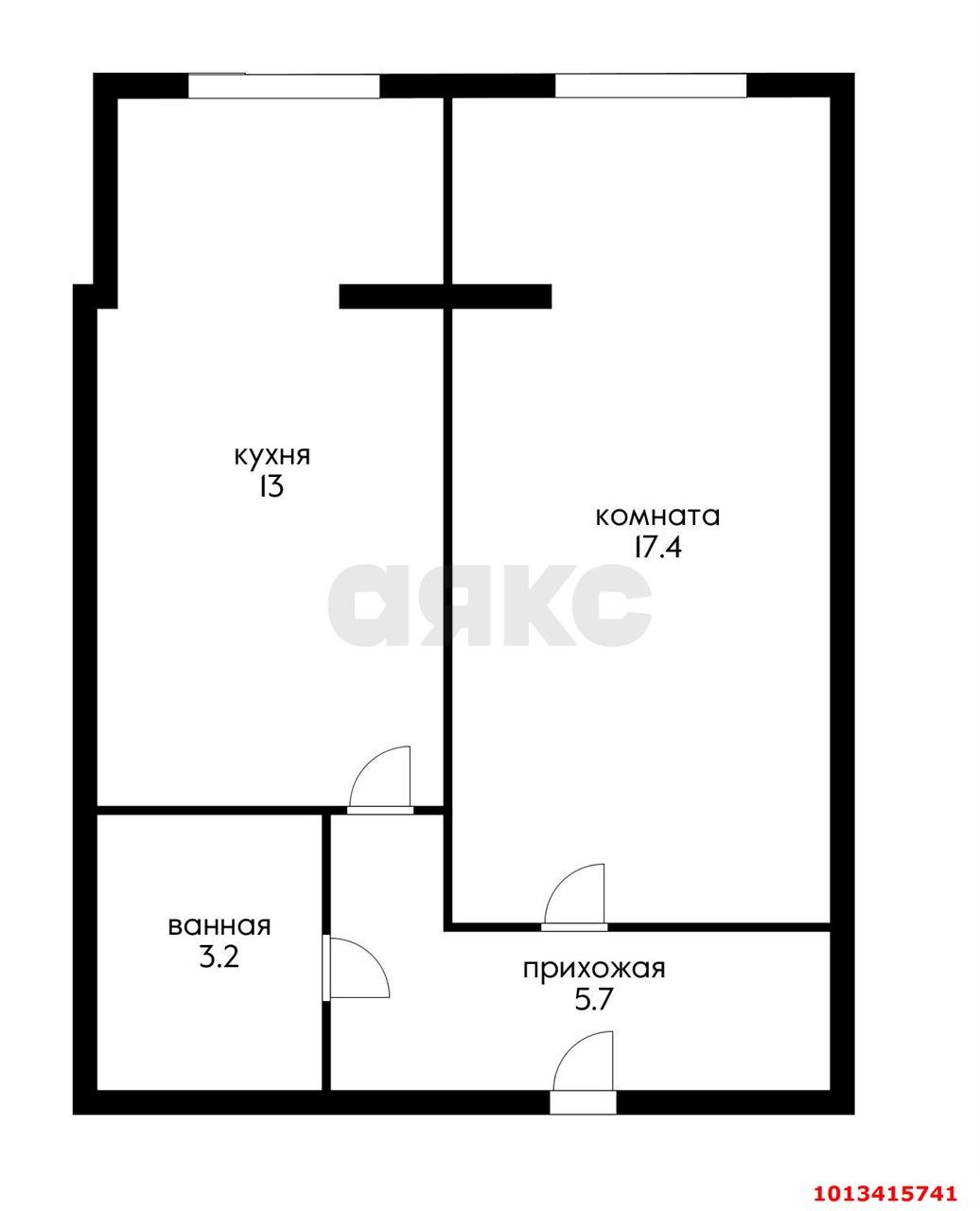 Фото №14: 1-комнатная квартира 40 м² - Краснодар, имени Демьяна Бедного, ул. Степная, 1/1