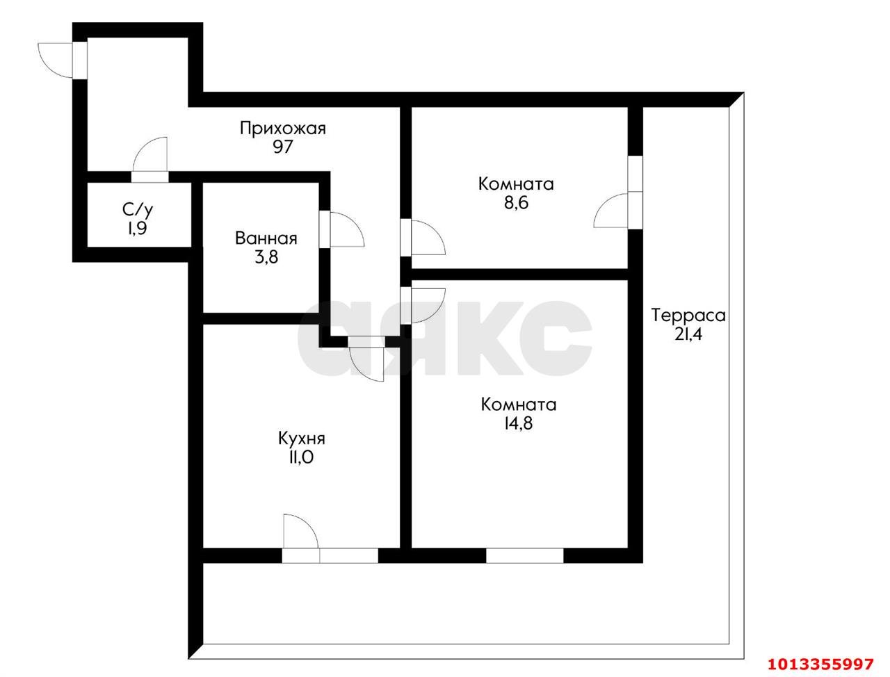 Фото №9: 2-комнатная квартира 71 м² - Краснодар, Гидростроителей, ул. Снесарева, 10