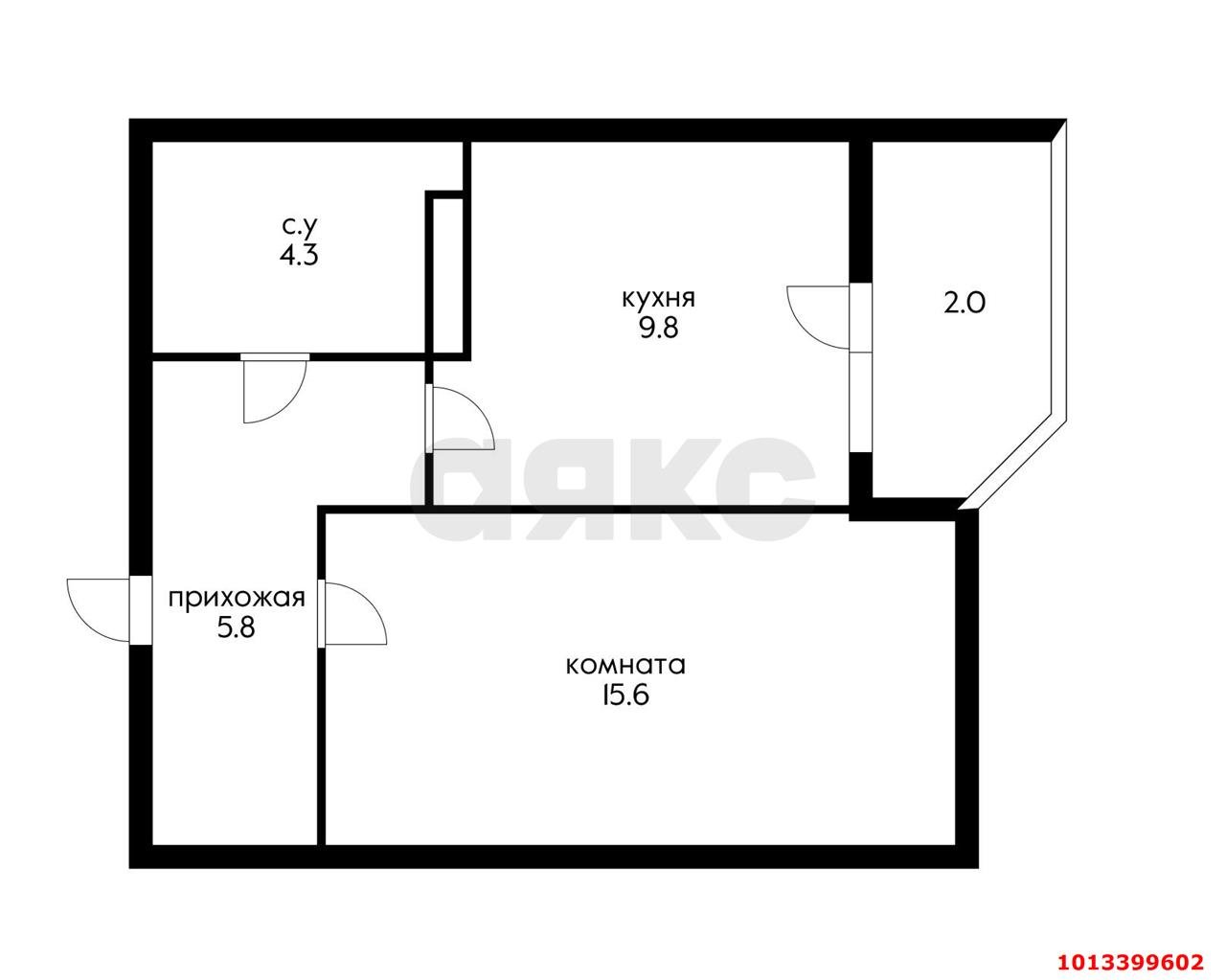 Фото №19: 1-комнатная квартира 37 м² - Краснодар, жилой комплекс Сказка Град, ул. имени В.Н. Мачуги, 166Ак2